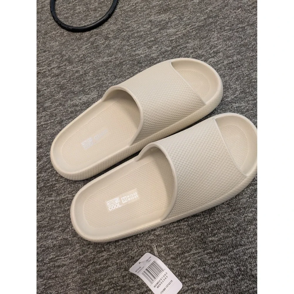 NEW 32 Degrees Cool Cushion Slides‎ Women's 7.5-8.5 Tan